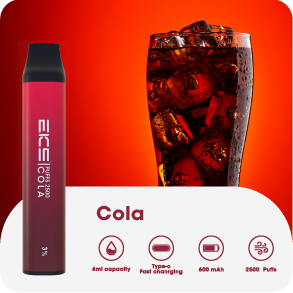 منتج 2500puffs يمكن التخلص منه